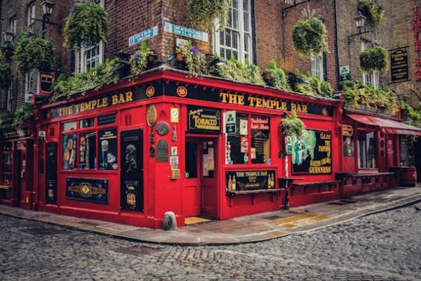 Visita la zona de Temple bar en tu viaje a Dublín